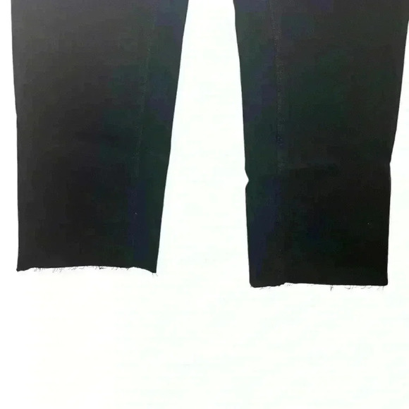 ASKK NY New NWT Slim Crop Wide Leg Black Resin Size 25 - Picture 4 of 8